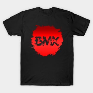 Grunge BMX Splatter for Men Women Kids & Bike Riders T-Shirt